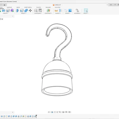 Mô hình móc câu cướp biển đeo ngón tay (Pirate Hook Thimble) in 3D