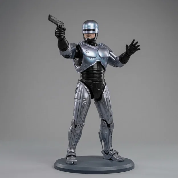 Mô hình 3D Robocop Alex Murphy 1987 ấn tượng để in 3D - Image 1