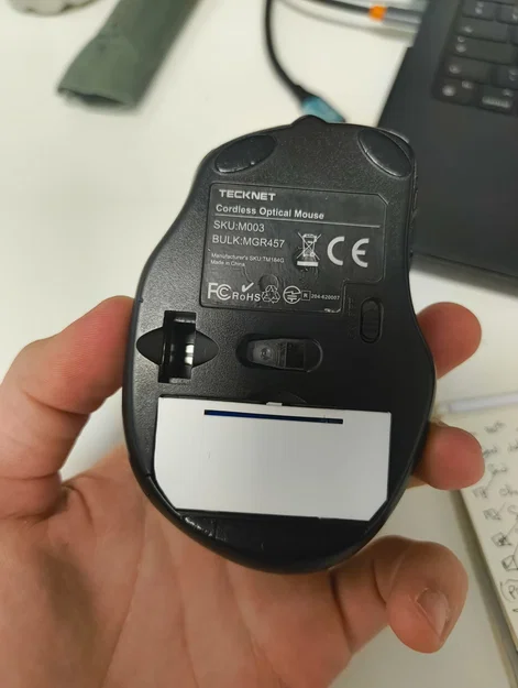 Nắp pin thay thế cho chuột không dây TECKNET 2.4G 2600 DPI - Image 1