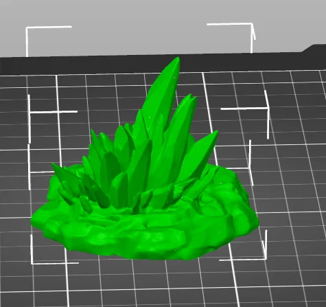 Mô hình cụm pha lê trong hang động (Cave crystal formation) - Image 1
