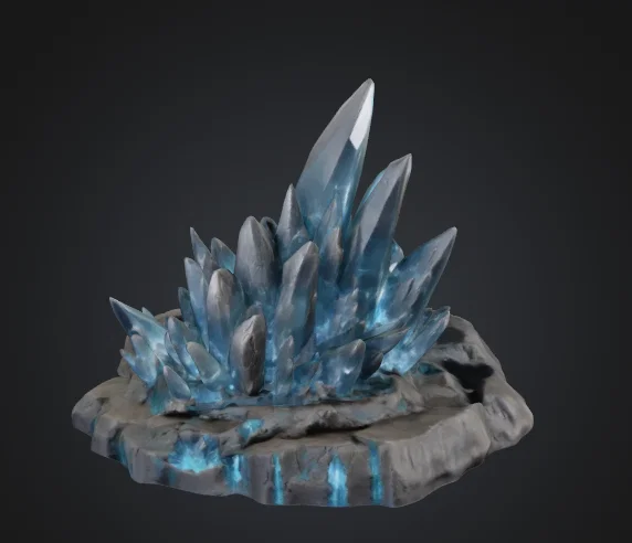 Mô hình cụm pha lê trong hang động (Cave crystal formation) - Image 2