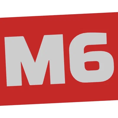 Mô hình logo M6 phong cách Lego - Thiết kế 3D in ấn chuyên nghiệp