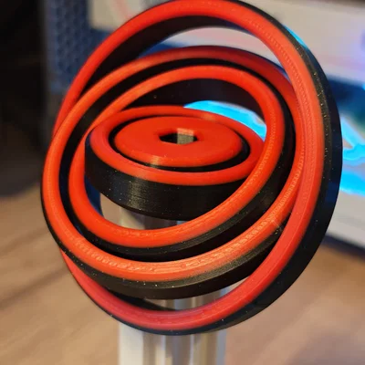 TheOptiForge Stealth Ripple Gyro | Fidget Xoay PIP Đỉnh Cao (Bản Đế Phẳng)