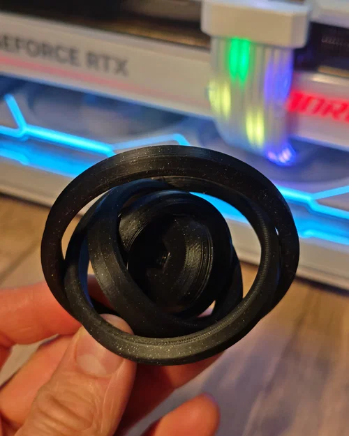 TheOptiForge Stealth Ripple Gyro | Fidget Xoay PIP Đỉnh Cao (Bản Đế Phẳng) - Image 2