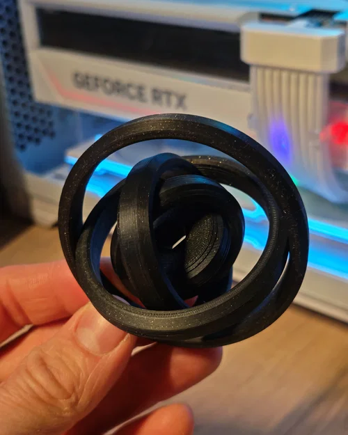 TheOptiForge Stealth Ripple Gyro | Fidget Xoay PIP Đỉnh Cao (Bản Đế Phẳng) - Image 3