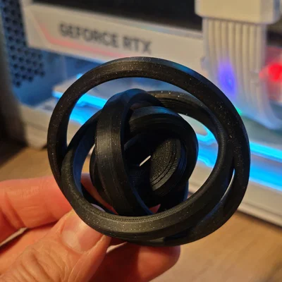 TheOptiForge Stealth Ripple Gyro | Fidget Xoay PIP Đỉnh Cao (Bản Đế Phẳng)