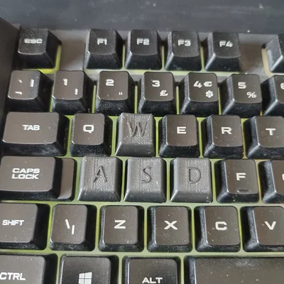 Bộ Keycap ASWD cho Corsair K55 (Bản remix có chữ nổi)