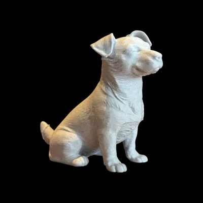 Tượng điêu khắc chú chó Jack Russell - Bộ sưu tập Calm Companion