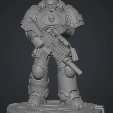 Mô hình Space Marine Sniper 3D - Chiến binh thiện xạ Warhammer 40k