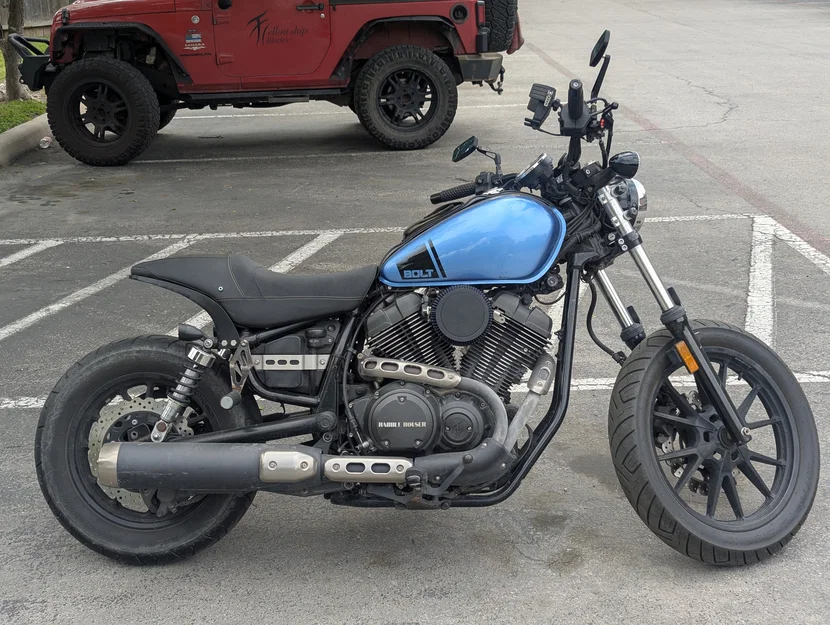 Bộ chuyển đổi lọc gió hướng trước cho Yamaha Bolt/SCR - Image 1