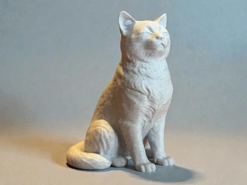 Tượng Mèo Điêu Khắc Calm Companion (Calm Companion Sculptural Cat) - Image 1