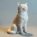 Tượng Mèo Điêu Khắc Calm Companion (Calm Companion Sculptural Cat) - Thumbnail 1