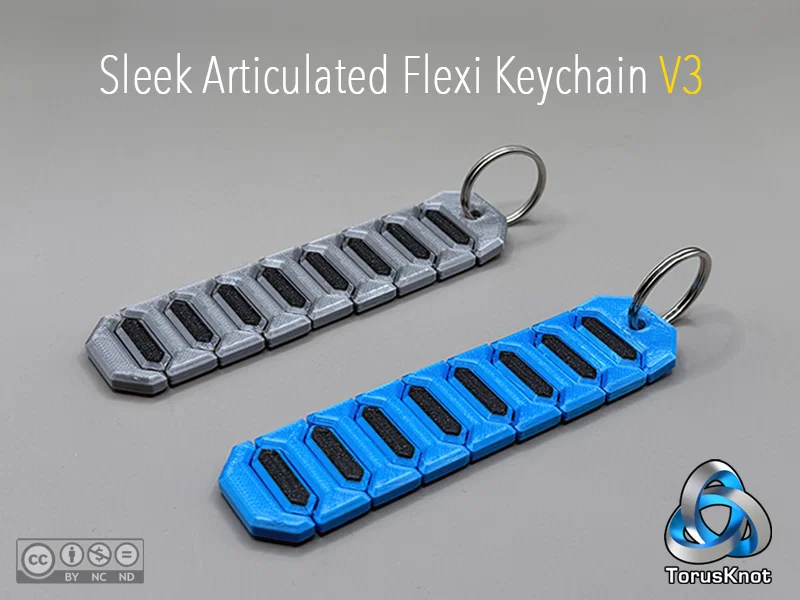Sleek Articulated Flexi Keychain V3 - Móc khóa khớp nối tinh tế - Image 2