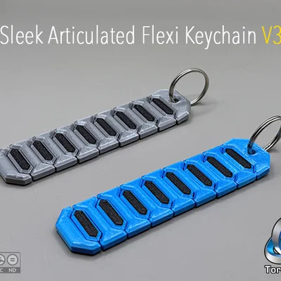 Sleek Articulated Flexi Keychain V3 - Móc khóa khớp nối tinh tế