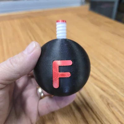 Mô hình trang trí quả bom chữ F độc đáo - The F Bomb 3D