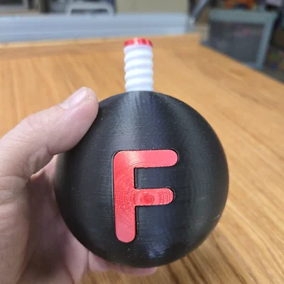 Mô hình trang trí quả bom chữ F độc đáo - The F Bomb 3D