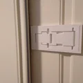 Chốt khóa an toàn cho cửa tủ quần áo lùa - Thumbnail 2