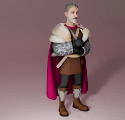 Mô hình 3D nhân vật Nhà Vua (King) chi tiết cực đẹp cho người chơi - Image 1