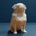 Mô hình điêu khắc chú chó Pug - Calm Companion - Thumbnail 1