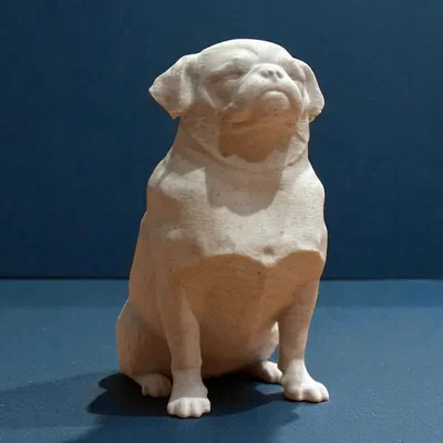 Mô hình điêu khắc chú chó Pug - Calm Companion