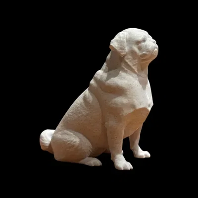Mô hình điêu khắc chú chó Pug - Calm Companion