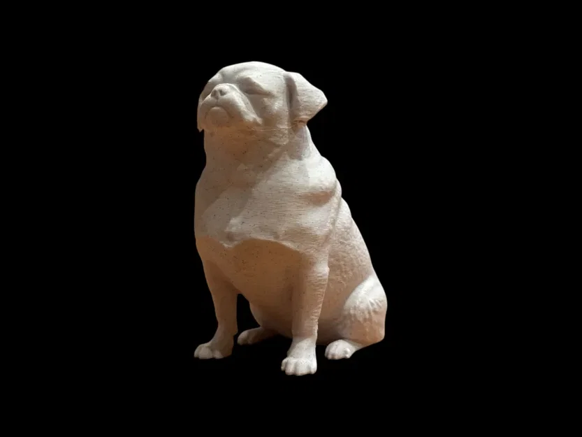 Mô hình điêu khắc chú chó Pug - Calm Companion - Image 3
