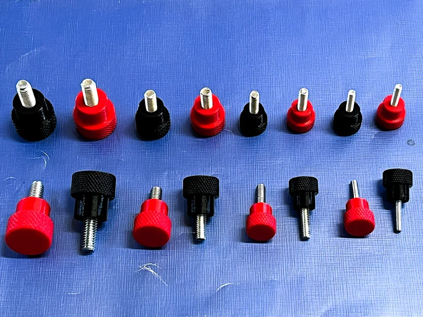 Bộ núm vặn vân nhám cho ốc lục giác M3 đến M6 DIN 933 - Image 1