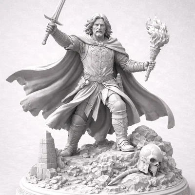 Mô hình 3D nhân vật Lord of the Rings chi tiết cho fan sưu tầm