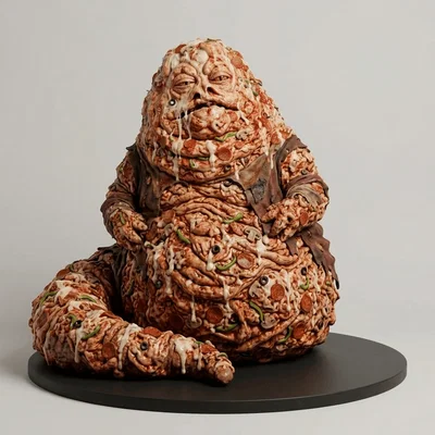 Mô hình 3D Pizza the Hutt cực chất từ bộ phim kinh điển Spaceballs