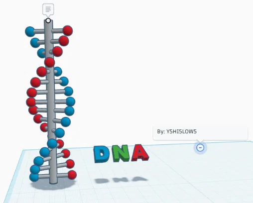 Mô hình cấu trúc xoắn kép DNA trang trí bàn học cực đẹp - Image 1