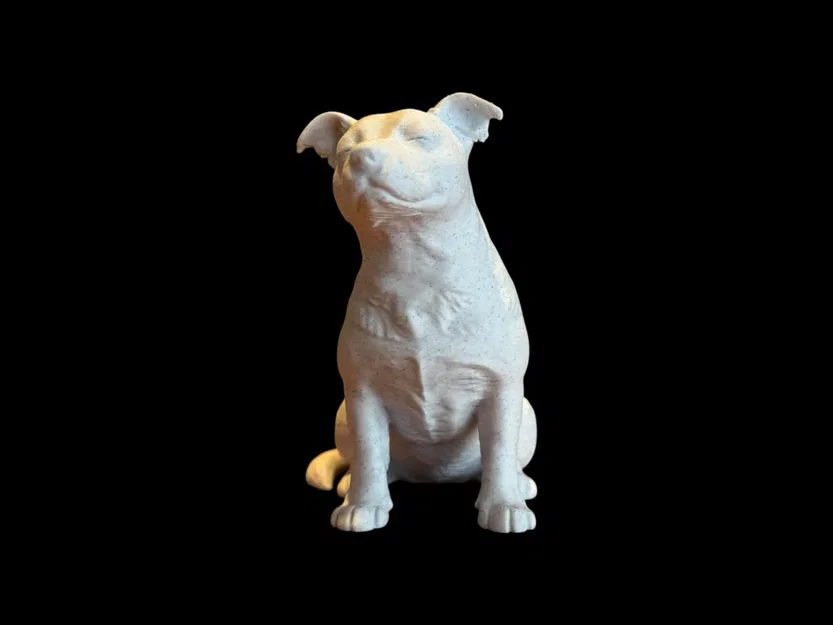 Tượng Pitbull hoặc Stafford điêu khắc Calm Companion - Image 2