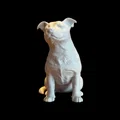 Tượng Pitbull hoặc Stafford điêu khắc Calm Companion - Thumbnail 2