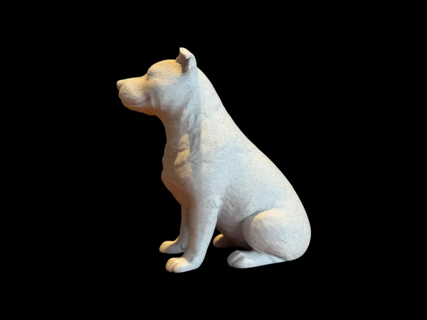 Tượng Pitbull hoặc Stafford điêu khắc Calm Companion - Image 3