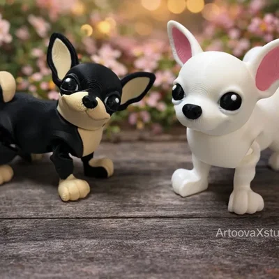 Bộ sưu tập mô hình 3D khớp nối động: Chó, lười và rùa hoa siêu đáng yêu