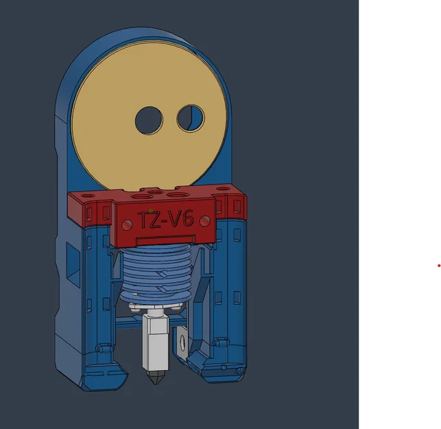 Ngàm gắn Hotend TZ-V6 cho Voron 0 Mailbox Toolhead - Image 1