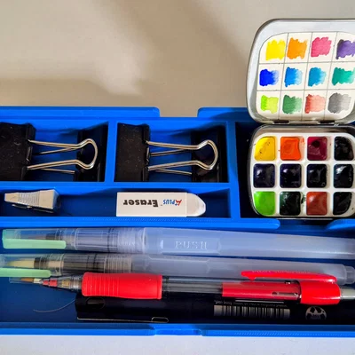 Hộp Đựng Dụng Cụ Vẽ Và Màu Nước Du Lịch