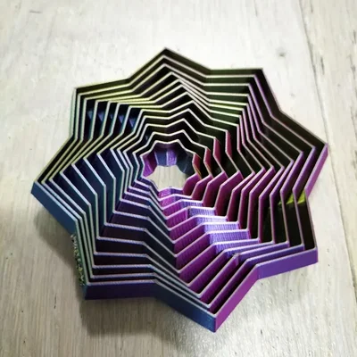 Ngôi sao xoay Layered Fidget Star - Món đồ chơi giải trí in 3D cực hot