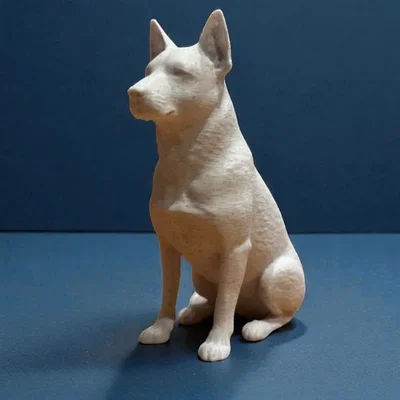 Tượng điêu khắc Chó German Shepherd - Bộ sưu tập Calm Companion