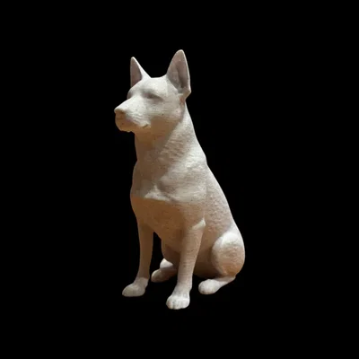 Tượng điêu khắc Chó German Shepherd - Bộ sưu tập Calm Companion