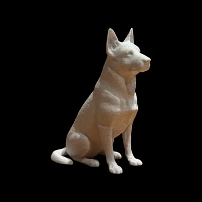 Tượng điêu khắc Chó German Shepherd - Bộ sưu tập Calm Companion