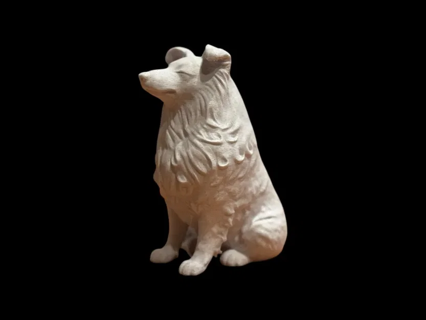 Tượng Chó Shetland Sheepdog Điêu Khắc Calm Companion - Image 2