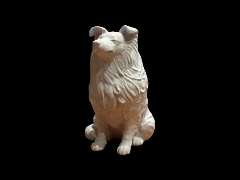 Tượng Chó Shetland Sheepdog Điêu Khắc Calm Companion - Image 3