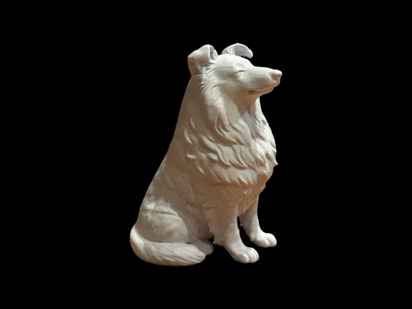 Tượng Chó Shetland Sheepdog Điêu Khắc Calm Companion - Image 4