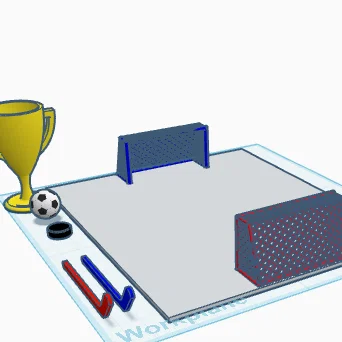 Bộ trò chơi 2 trong 1: Mô hình khúc côn cầu và bóng đá mini 3D