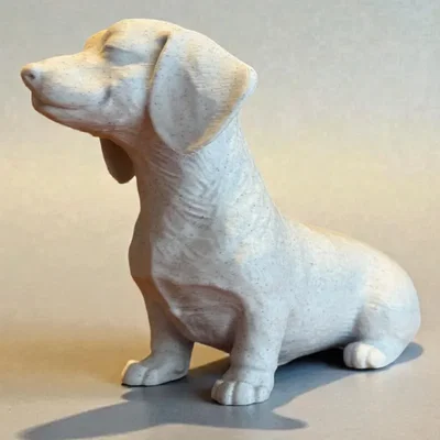 Tượng Chó Dachshund Điêu Khắc Calm Companion
