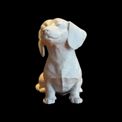 Tượng Chó Dachshund Điêu Khắc Calm Companion