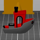 Mô hình thuyền 3D Benchy 4 màu sắc độc đáo