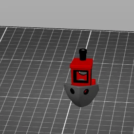 Mô hình thuyền 3D Benchy 4 màu sắc độc đáo