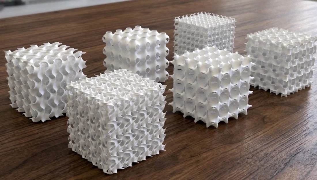 Bộ mẫu khối TPMS Lattice (TPMS lattice Cubes) - Mô hình 3D độc đáo - Image 1