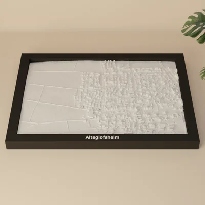 Mô hình địa hình 3D Alteglofsheim, Đức